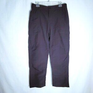 North Face Convertible Pants Mens Medium Gray Cargo Hiking Zip Off Outdoor Nylon